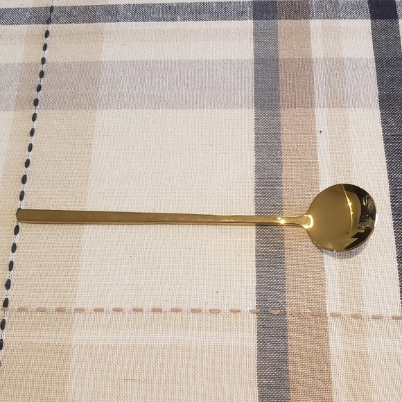 14oz. Vintage Glass Coffee Mug with Golden Spoon and Bamboo Lid - Picture 13 of 16